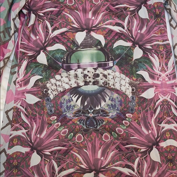 Custo Barcelona sz 2 long sleeve tunic- fab print - Picture 3 of 4